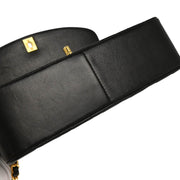 Chanel 1994-1996 Black Lambskin Medium Diana Shoulder Bag
