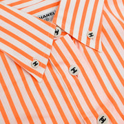 Chanel Blouse Shirt Orange #40