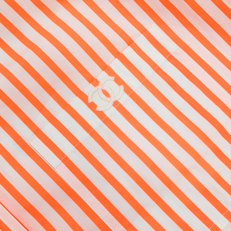 Chanel Blouse Shirt Orange #40