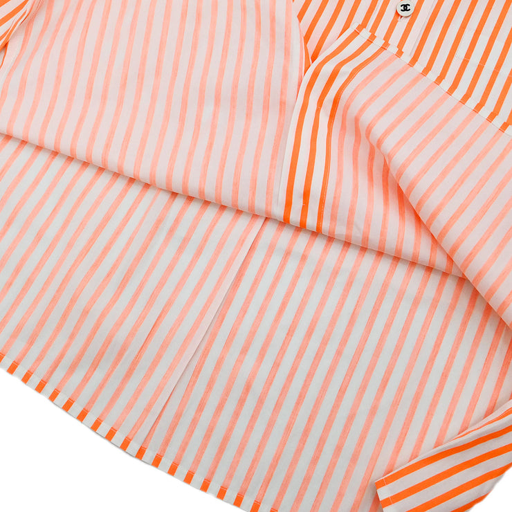 Chanel Blouse Shirt Orange #40