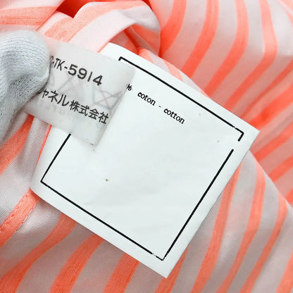 Chanel Blouse Shirt Orange #40