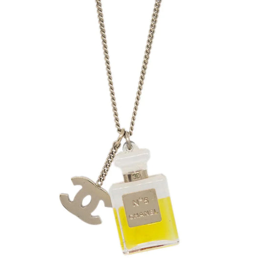 Chanel Chain Necklace Pendant Gold 04A