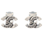 Chanel CC Earrings Clip-On Silver 99A