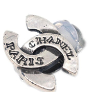 Chanel CC Earrings Clip-On Silver 99A