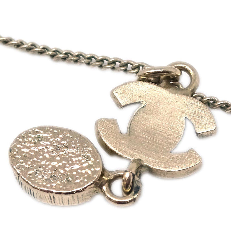 Chanel Pendant Necklace Gold Rhinestone 09A
