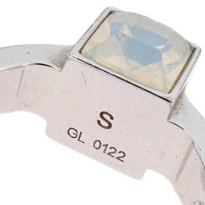 Louis Vuitton Burg Gamble Ring Rhinestone Silver #S #46 #6