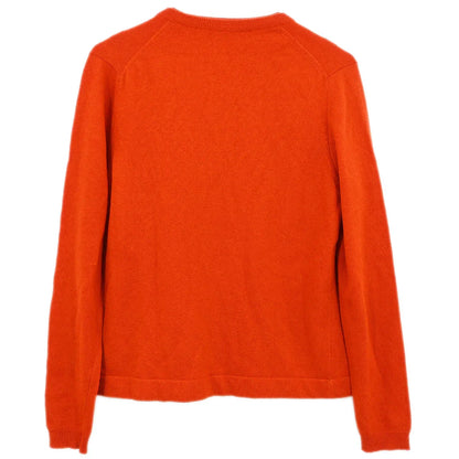 Hermes Cardigan Sleeveless Top Ensemble Orange #SM