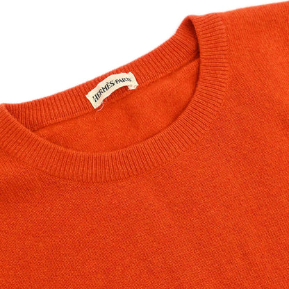 Hermes Cardigan Sleeveless Top Ensemble Orange #SM