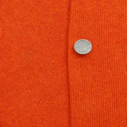 Hermes Cardigan Sleeveless Top Ensemble Orange #SM