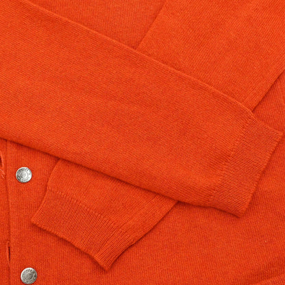 Hermes Cardigan Sleeveless Top Ensemble Orange #SM