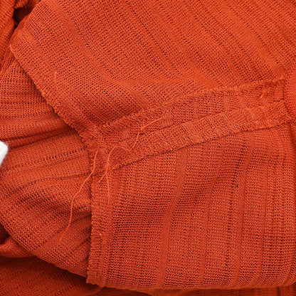 Yves Saint Laurent Setup Cardigan Short Sleeve Dress Orange #M