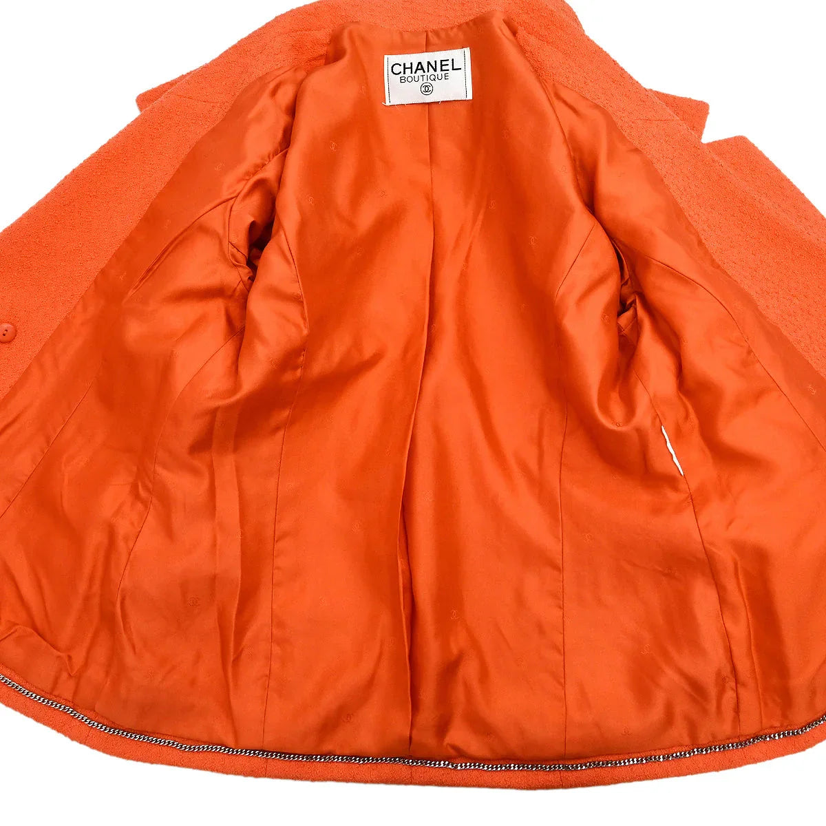 Chanel Double Breasted Jacket Orange
