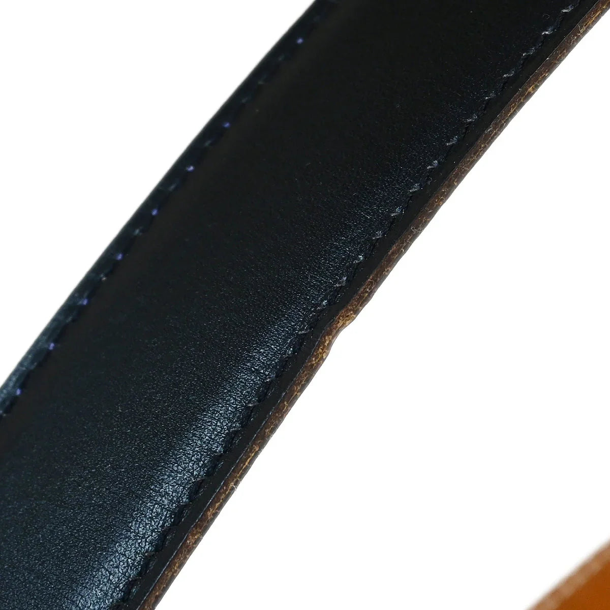 Hermes 2002 Black Box Calf Constance Reversible Belt #80 Small Good