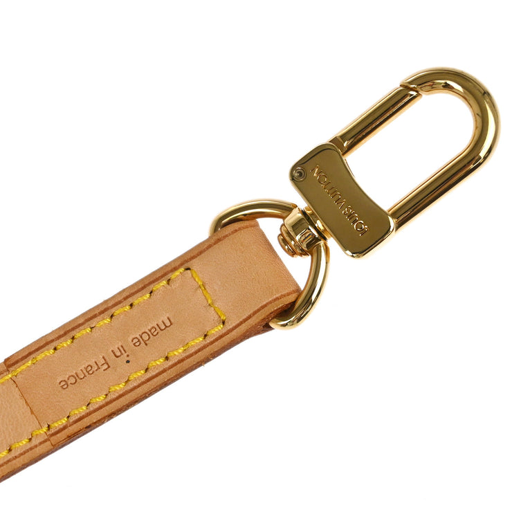 Louis Vuitton Beige Leather Shoulder Strap Accessories Small Good