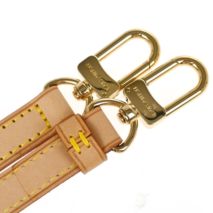 Louis Vuitton Beige Leather Shoulder Strap Accessories Small Good