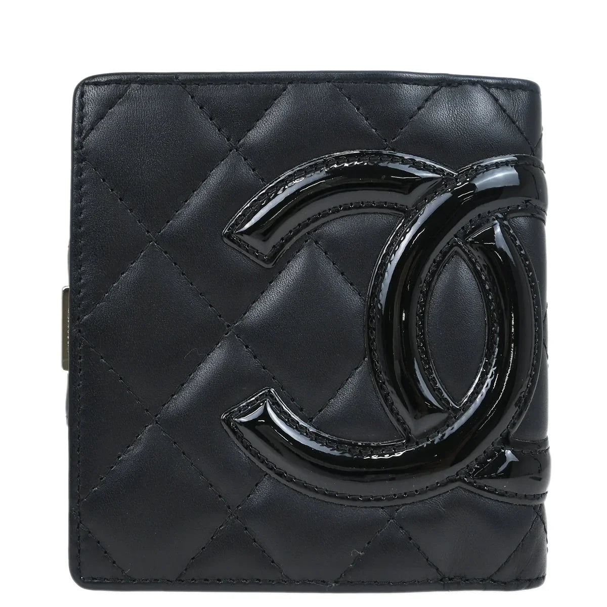 Chanel 2005-2006 Black Calfskin Cambon Ligne Wallet