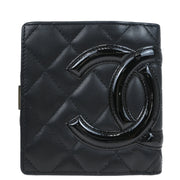 Chanel 2005-2006 Black Calfskin Cambon Ligne Wallet