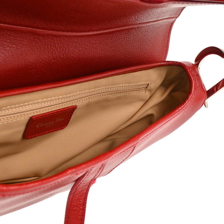 Christian Dior 2004 Red Saddle Handbag