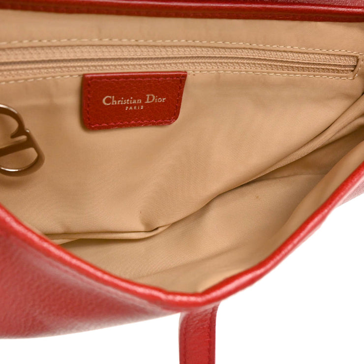 Christian Dior 2004 Red Saddle Handbag