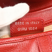 Christian Dior 2004 Red Saddle Handbag