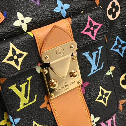 Louis Vuitton 2003 Black Monogram Multicolor Speedy 30 Handbag M92642