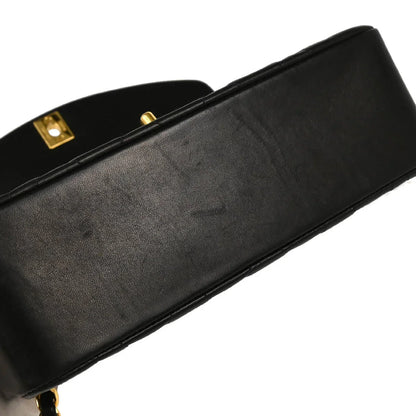 Chanel 1996-1997 Black Lambskin Small Diana Shoulder Bag