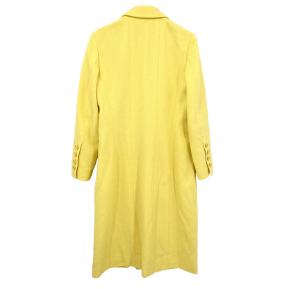 Chanel 1997 Single Breasted Jacket Coat Yellow #38