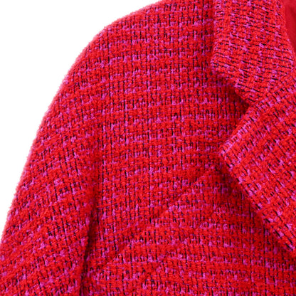 Chanel 1995 Double Breasted Jacket Red #38