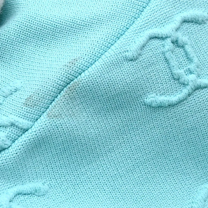 Chanel Cropped T-shirt Top Light Blue #42