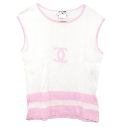 Chanel 2000 Sleeveless Top White #42