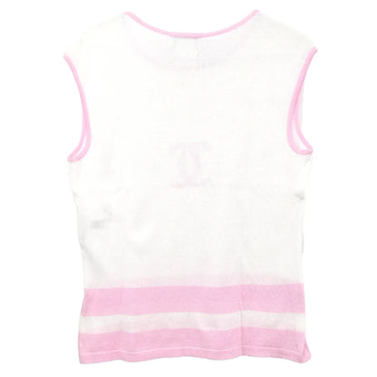 Chanel 2000 Sleeveless Top White #42