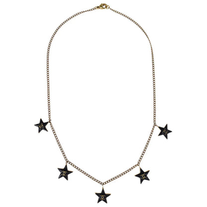 Chanel Gold Star Pendant Necklace 03A