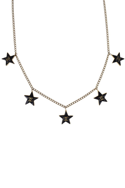 Chanel Gold Star Pendant Necklace 03A