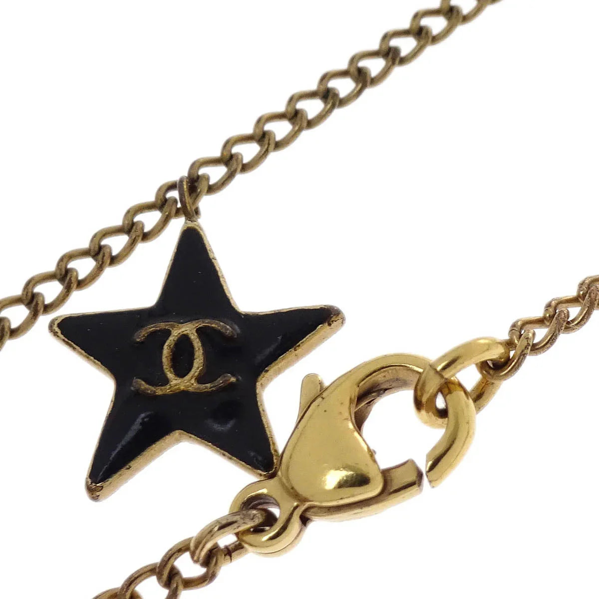 Chanel Gold Star Pendant Necklace 03A