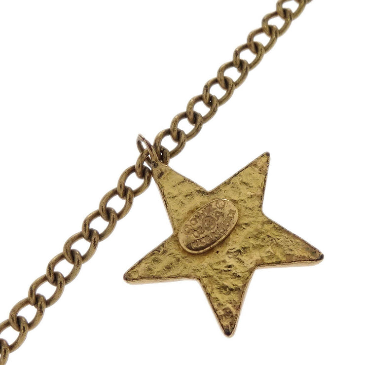 Chanel Gold Star Pendant Necklace 03A