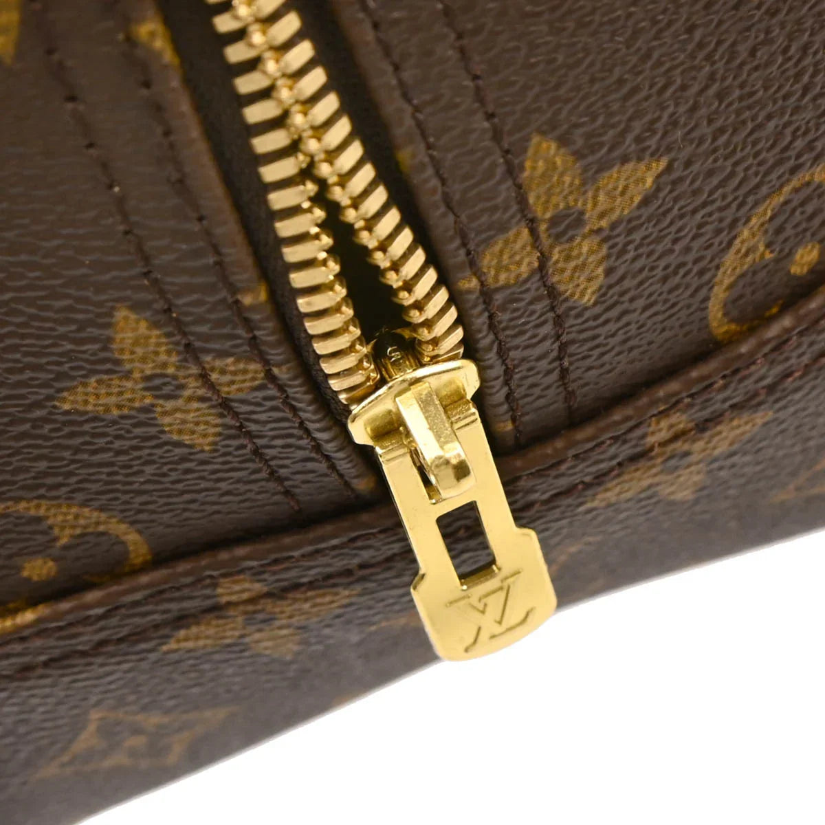 Louis Vuitton 2002 Monogram Deauville Bowling Vanity Handbag M47270
