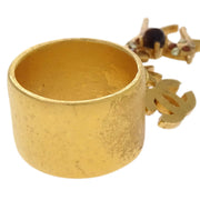 Chanel Ring Gold Rhinestone #53 #13 01A