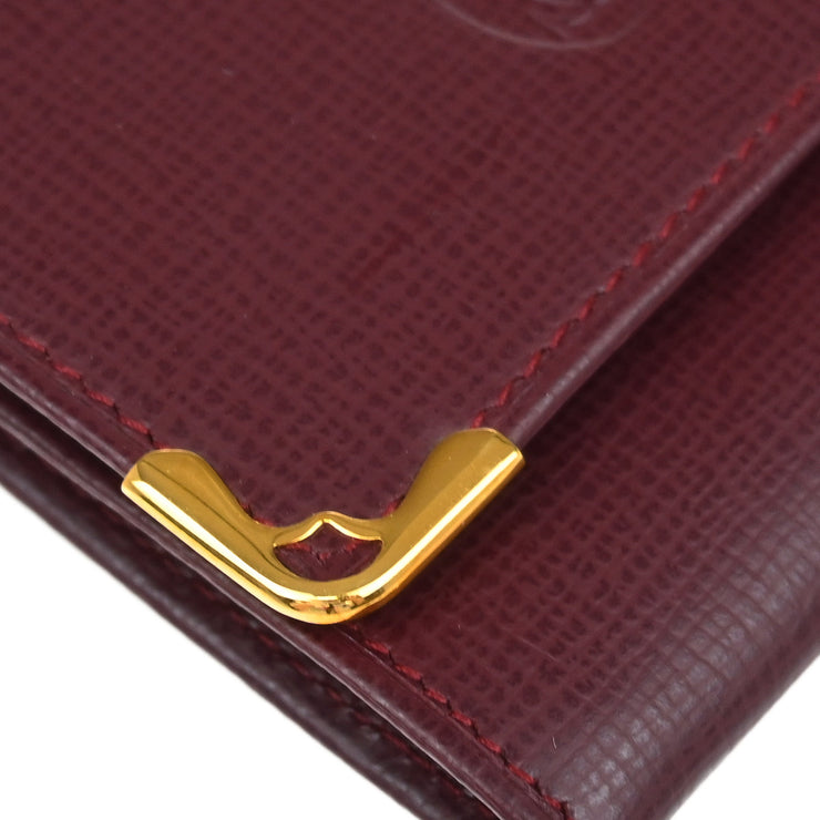 Cartier Coin Purse Wallet Bordeaux