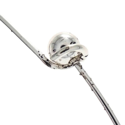 Chanel CC Necklace Pendant Silver 03P