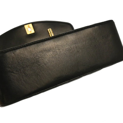 Chanel 1994-1996 Black Lambskin Small Diana Shoulder Bag