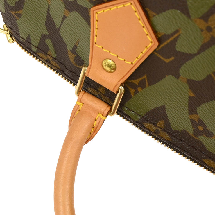 Louis Vuitton 2001 Khaki Monogram Graffiti Speedy 30 Handbag M92194