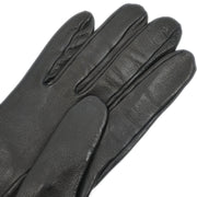 Hermes Black Leather Gloves #6