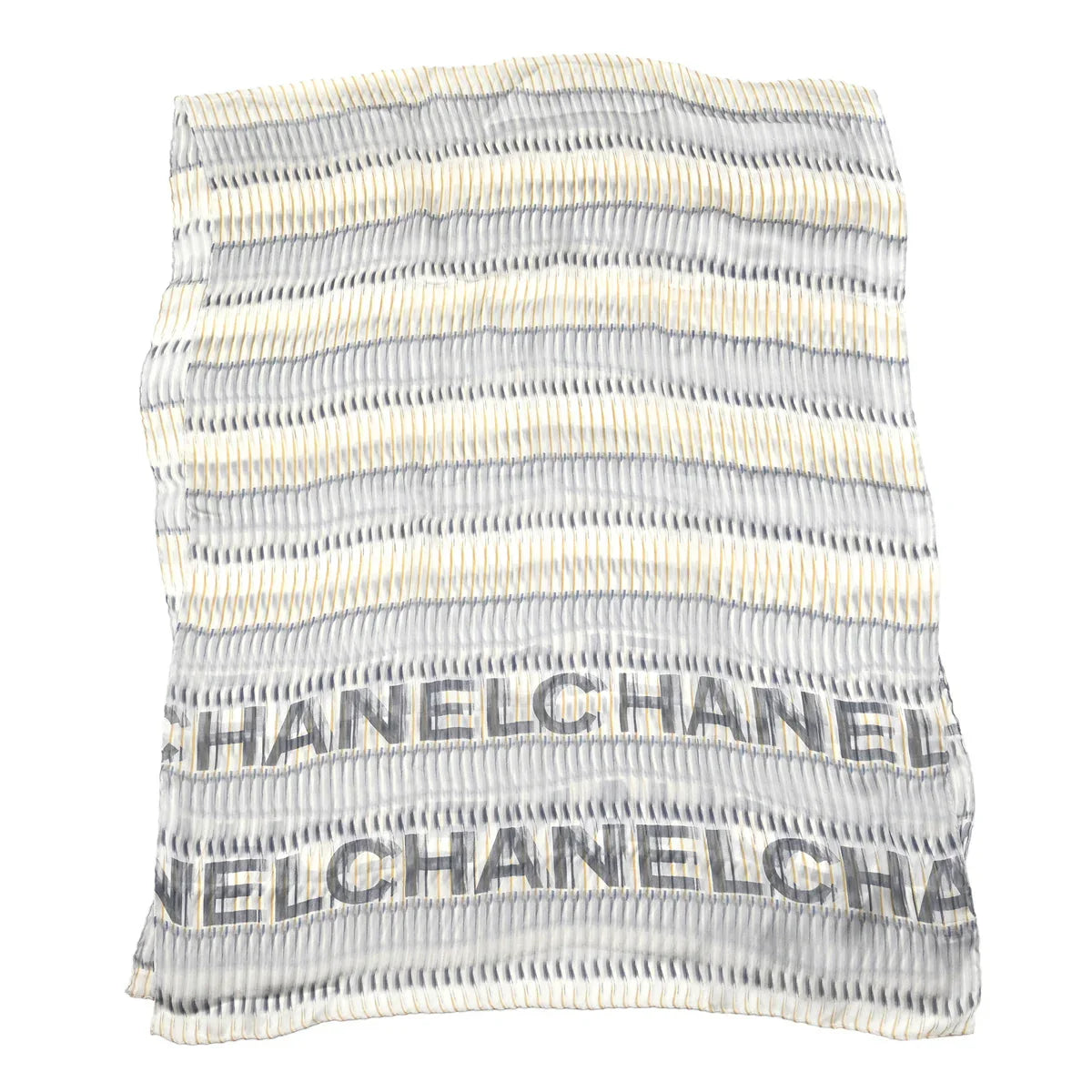 Chanel Shawl Stole White Small Good
