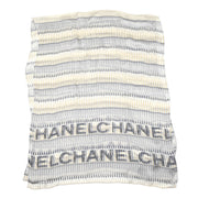 Chanel Shawl Stole White Small Good