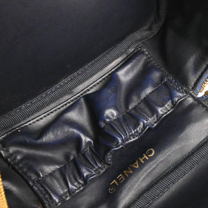 Chanel 1996-1997 Blue Denim Vanity Handbag