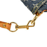 Louis Vuitton 2005 Blue Monogram Denim Mini Pleaty Handbag M95050