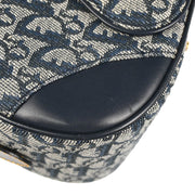 Christian Dior 2002 Navy Double Saddle Trotter Handbag