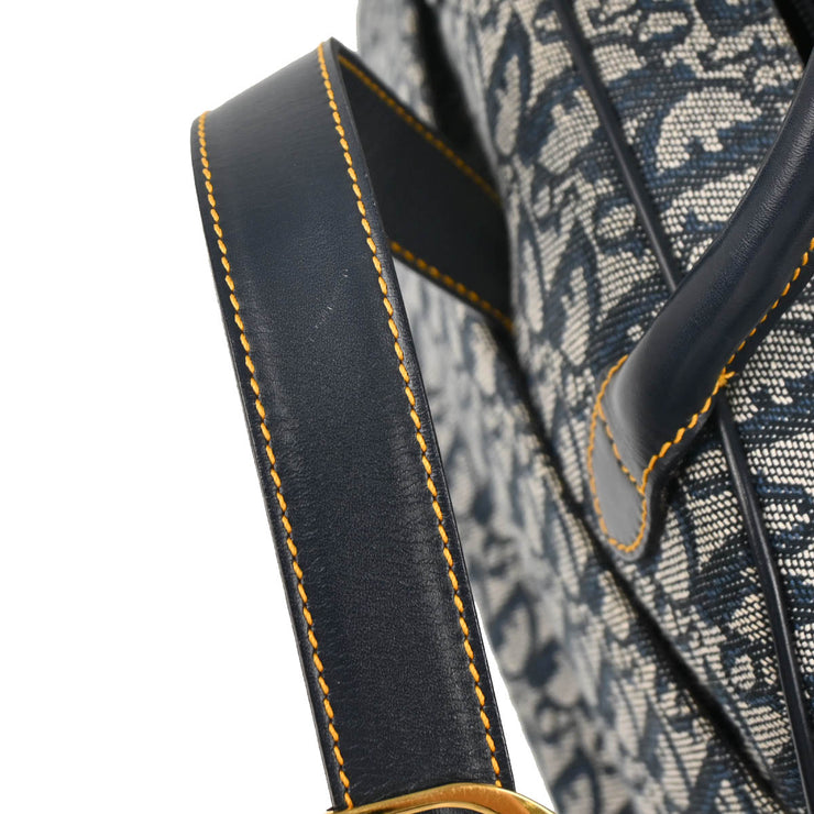 Christian Dior 2002 Navy Double Saddle Trotter Handbag
