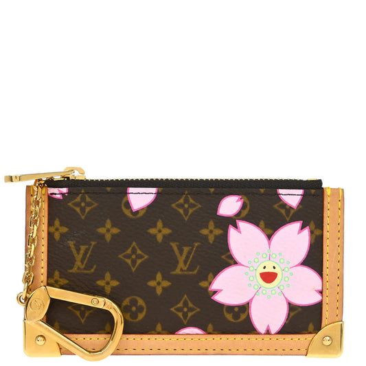 Louis Vuitton 2003 Cherry Blossom Pochette Cles Coin Purse M92015