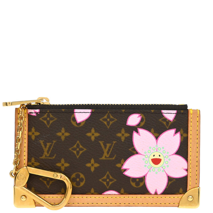 Louis Vuitton 2003 Cherry Blossom Pochette Cles Coin Purse M92015